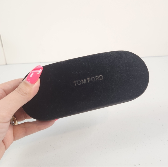 Tom Ford Accessories - Tom Ford Black Velour Eye Glasses Sunglasses Hard Case Microfiber Lined